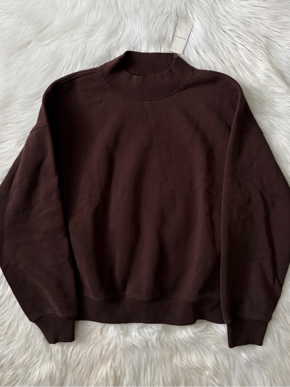 sunday mockneck crew sweatshirt - Picture 8 of 12
